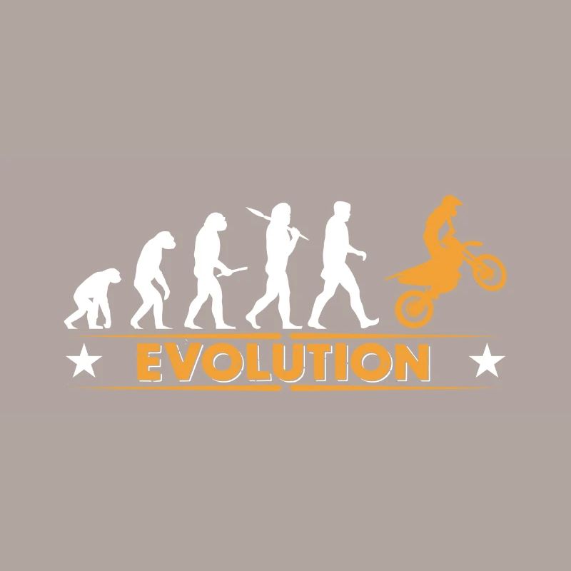 Motocross Evolution - orange/weiss