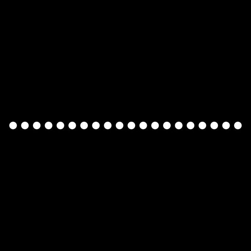 Line underscore points dotted
