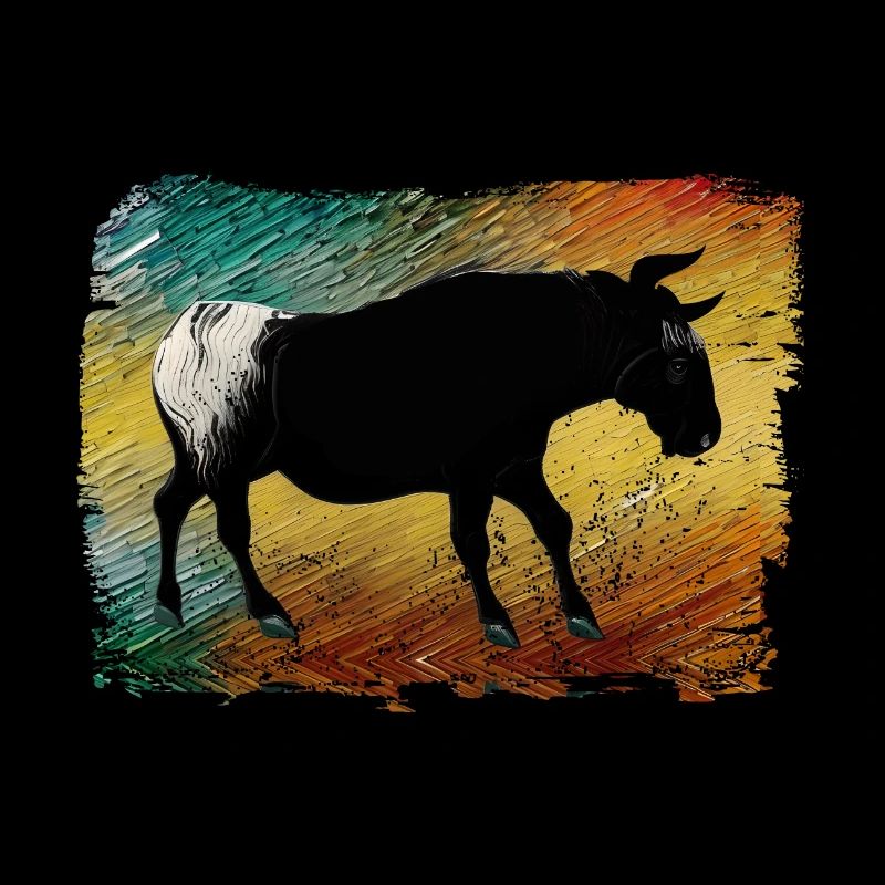 Camargue Stiermalerei