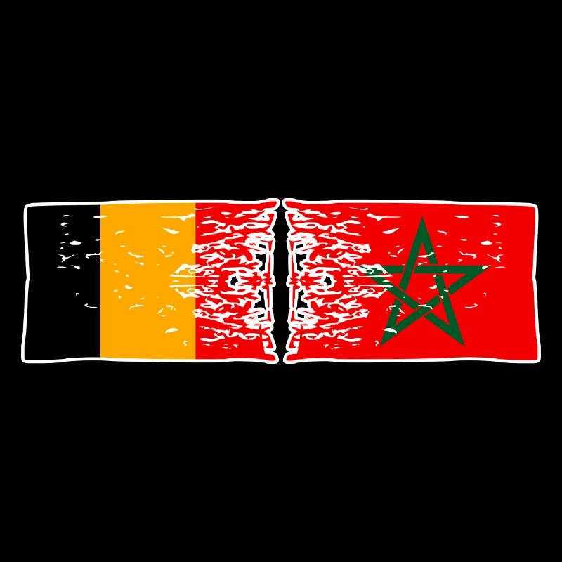 Morocco Belgium Moroccan Flag ey Belgian