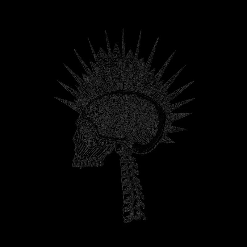 Natürliche Intelligenz Transparenter Schädel