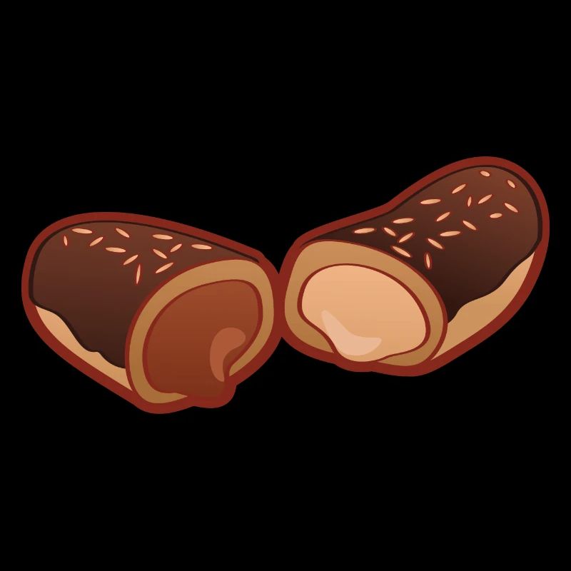 French cream chocolate eclair pastry