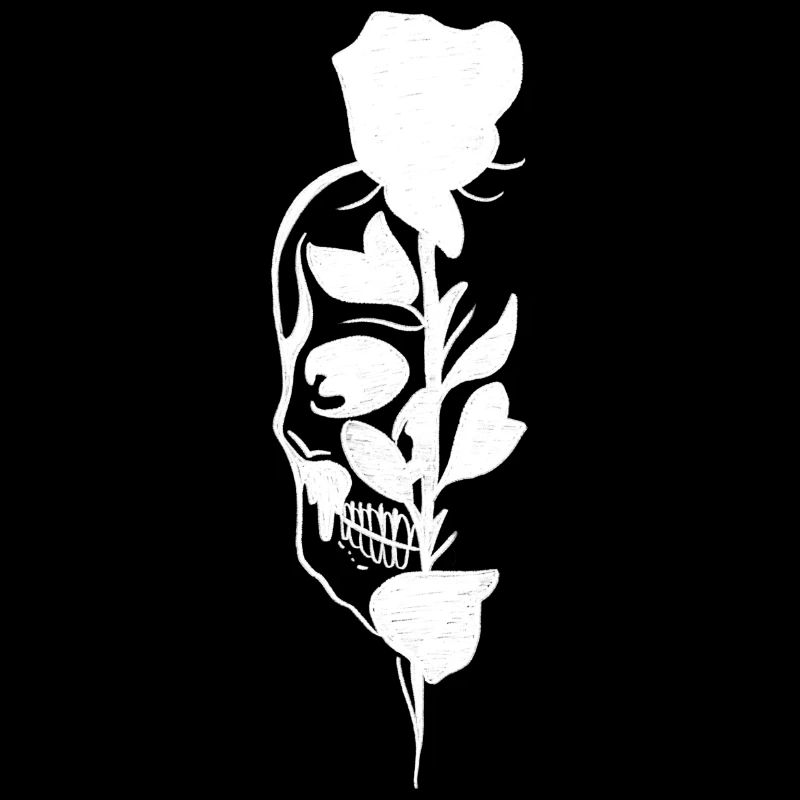 Rose with Skull Rose and Skull