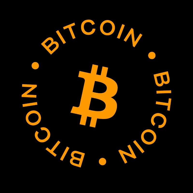 Bitcoin BTC - Minimalistisches Krypto-Design