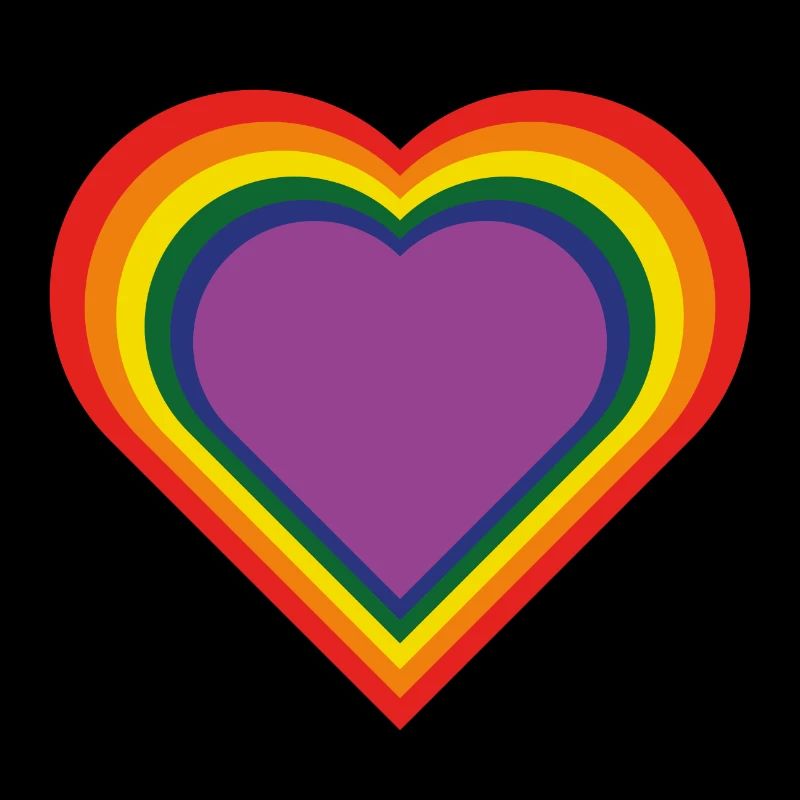 Regenbogen-Herz