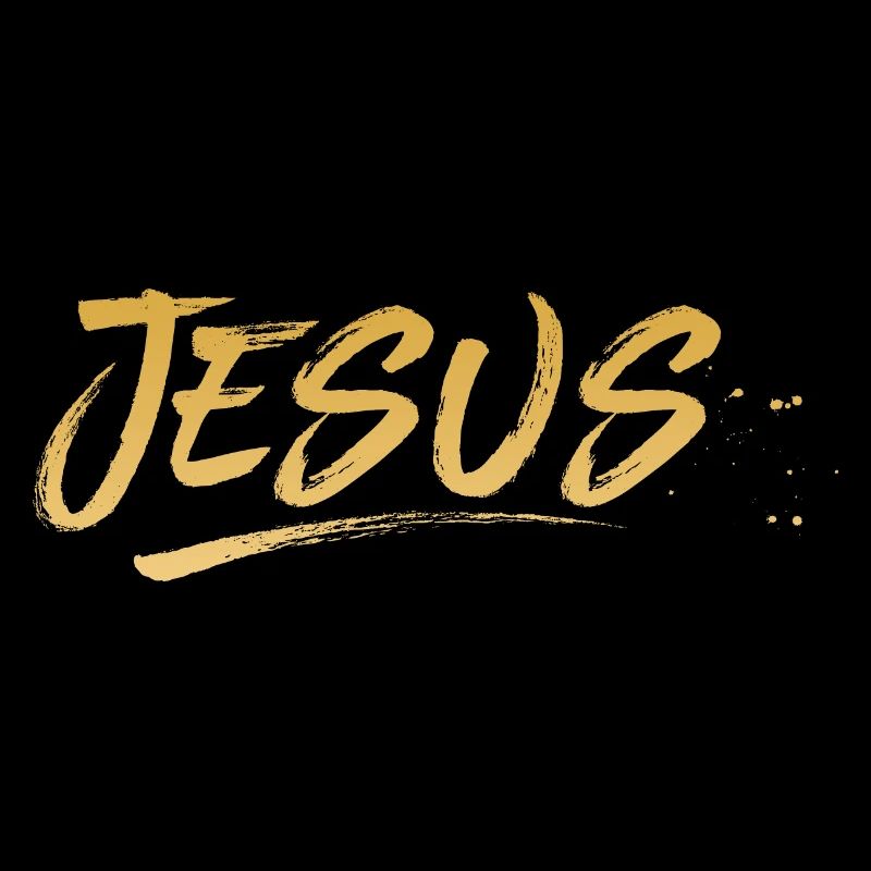 Jesus lettering Gold1