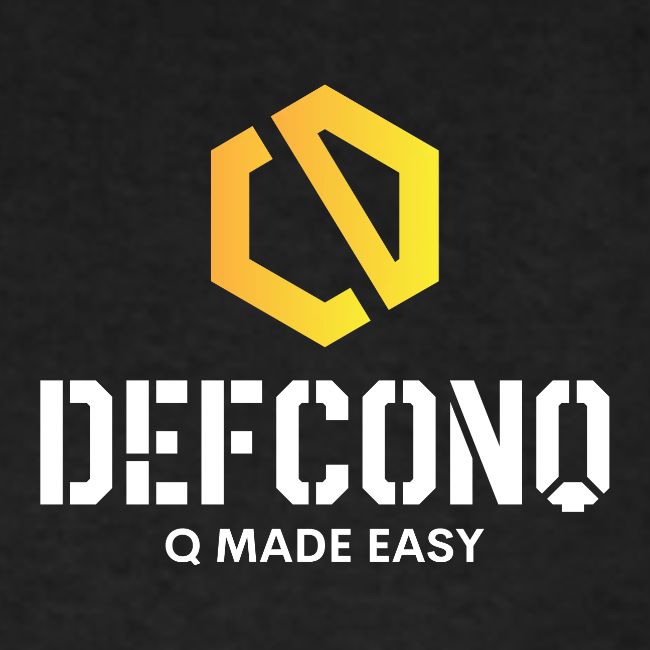 DefconQ white logo