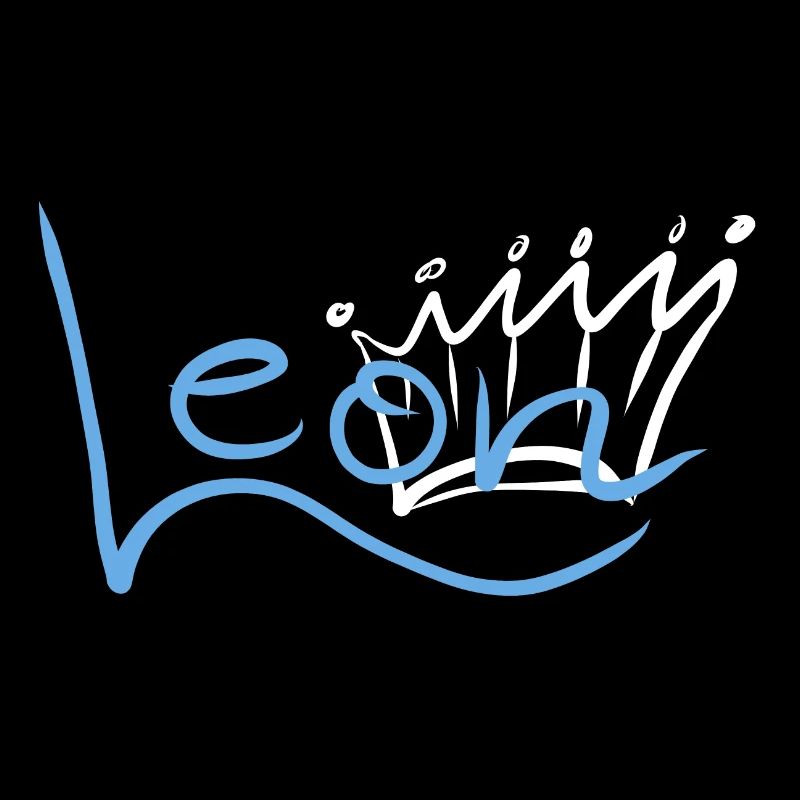 Krone Name Namensschild Leon