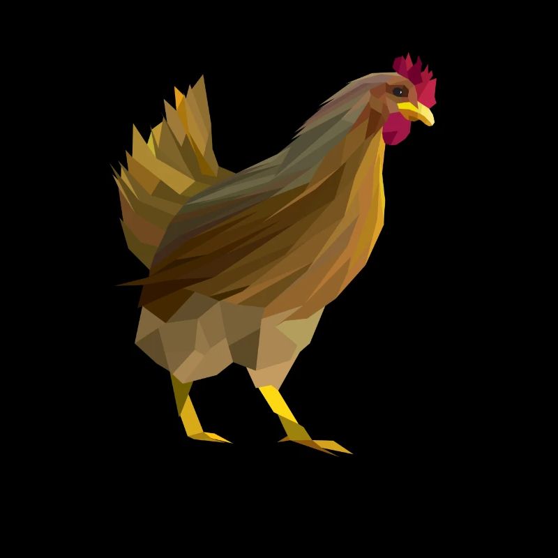 Poule Lowpoly - Nyhaux