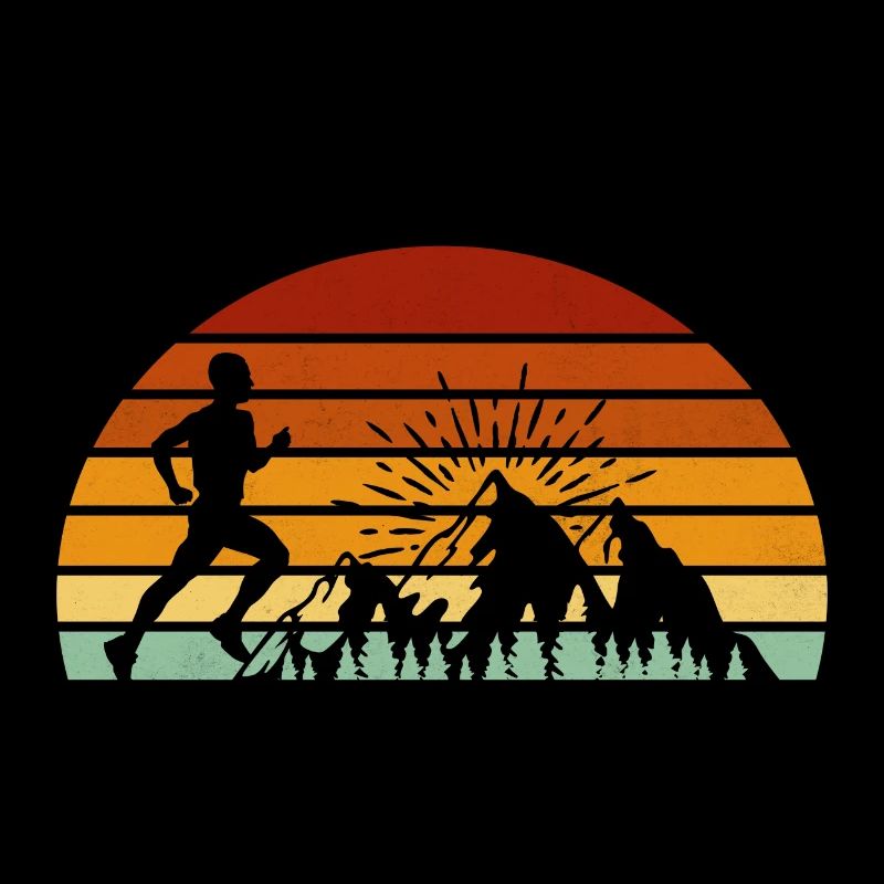 trail running retro running jogging terrain jogging