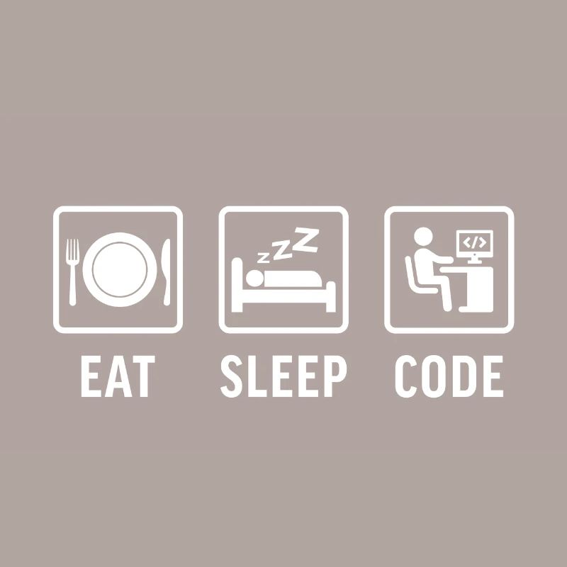 Programmation de t-shirts Eat sleep Code