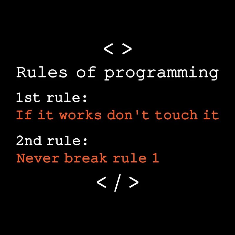 Regeln der Programmierung