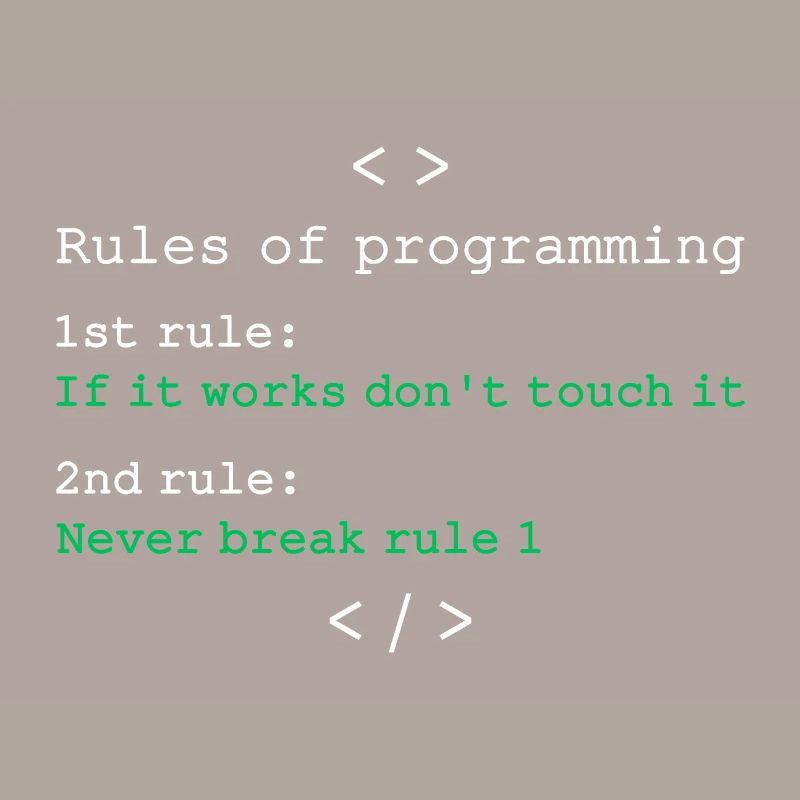 Règles de programmation