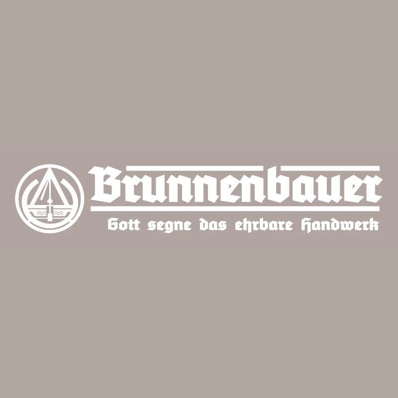 Brunnenbauer Beruf Zunftzeichen Geschenk