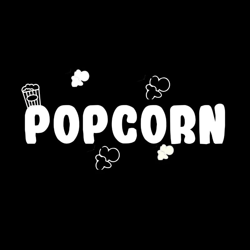 Popcorn Schriftzug