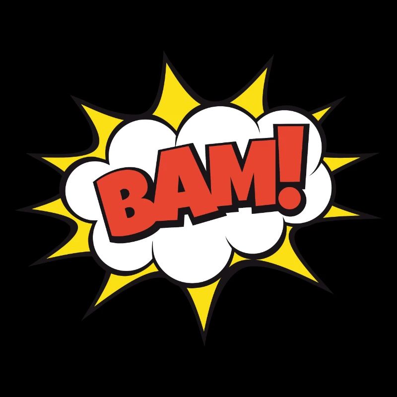 BAM! Lustige Comic-Explosion