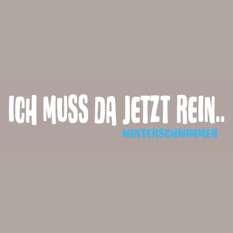 Winterschwimmer will Eisbaden Kälteresistent