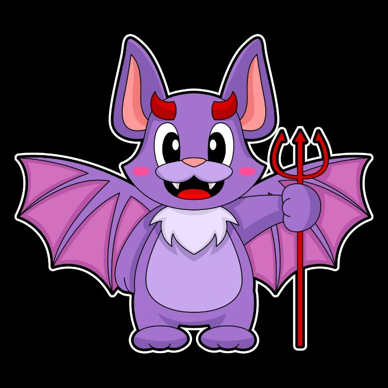 Bat Halloween Devil