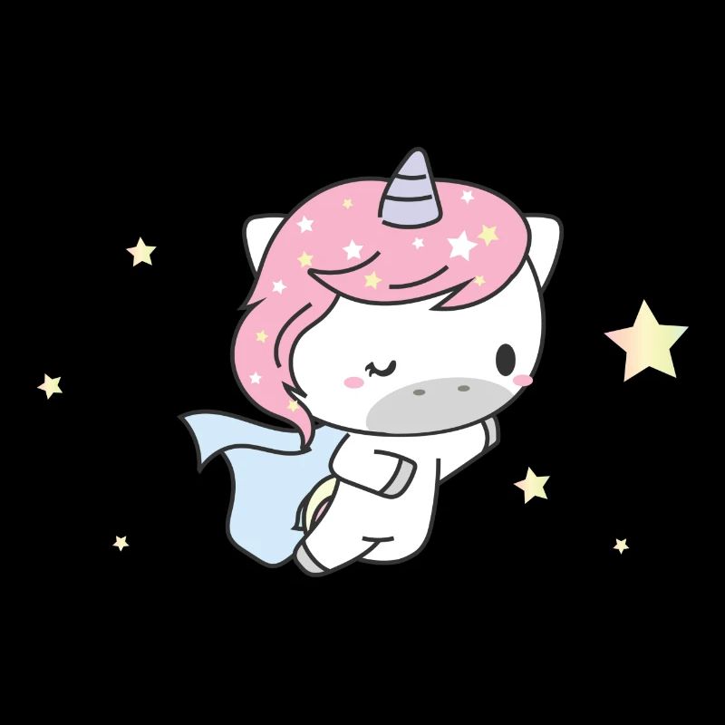 super-héros de licorne mignon