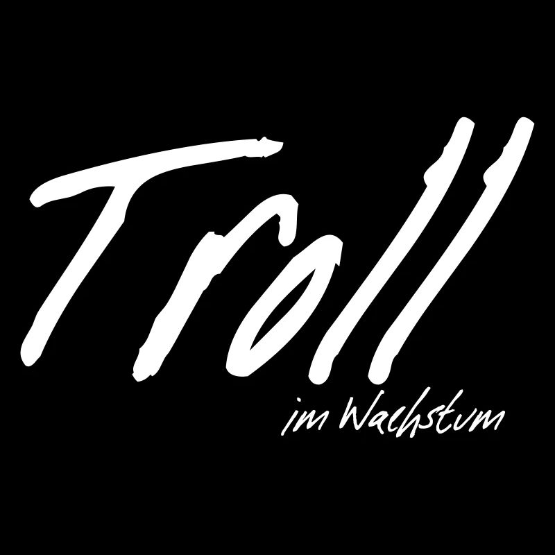 Lustiger Internet Troll im Wachstum Slogan