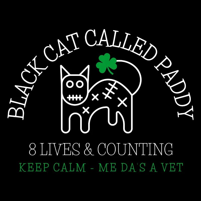 Lucky Irish Black Cat - Paddy