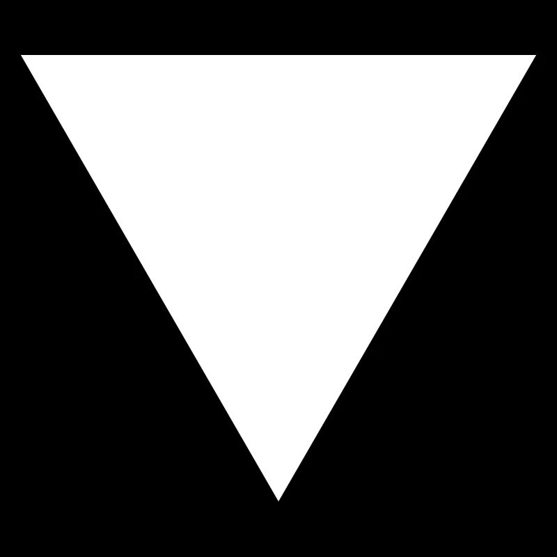Triangle gift, geometry surface shape white