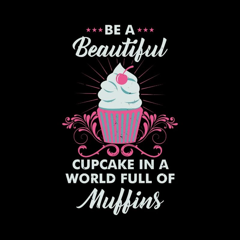 Cupcake Muffin Bäcker Backen Motivation Geschenk