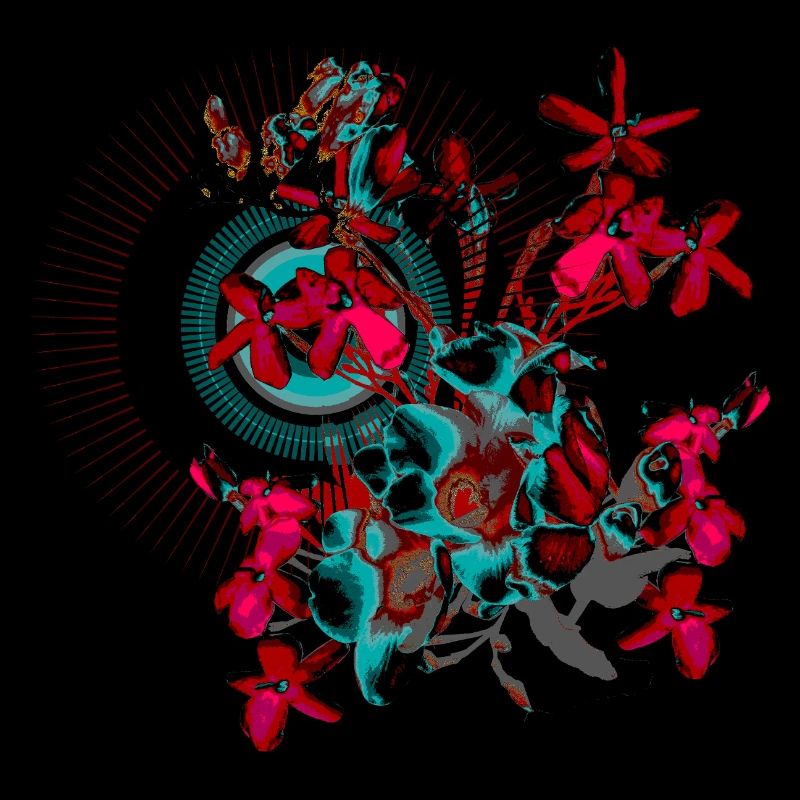 Spring Flowers Red Spring Pattern