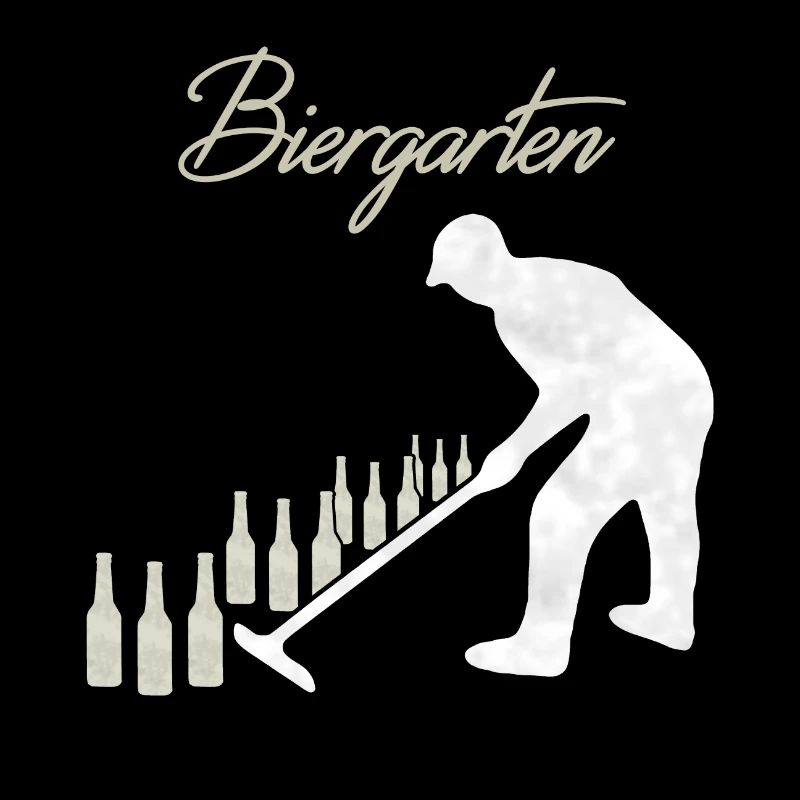 Bier Garten lustiger Garten Spruch Geschenkidee