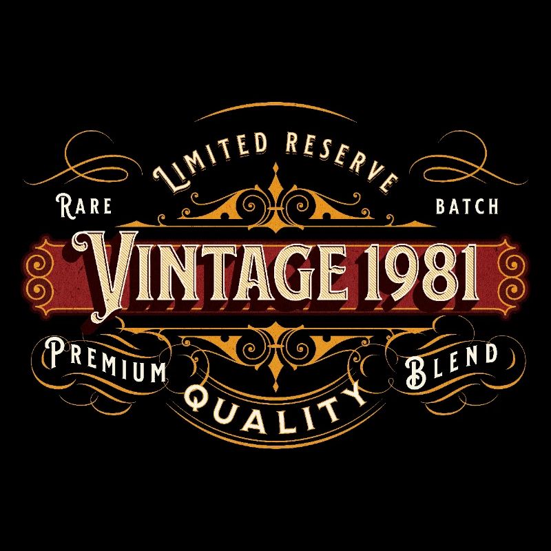 Vintage 1981 Premium Design Geschenkidee