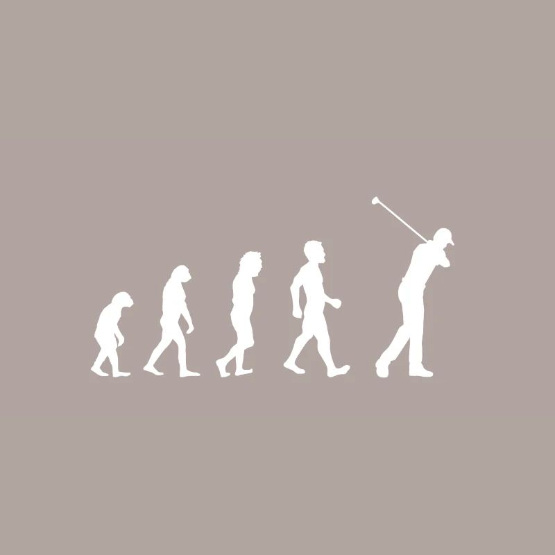 Evolution Golf - Golfer - Geschenk - Golflehrer