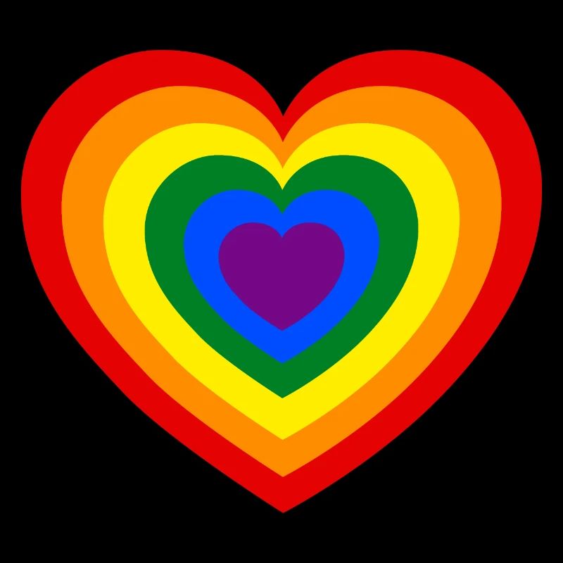 Regenbogen Herz LGBT Bewegung