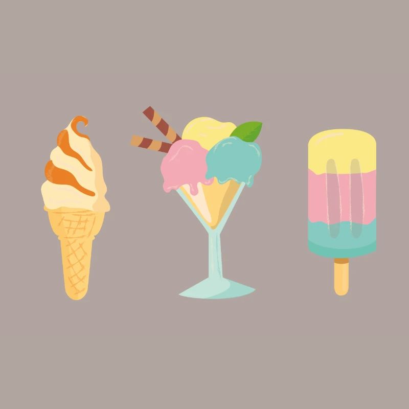 conception d'été de glace