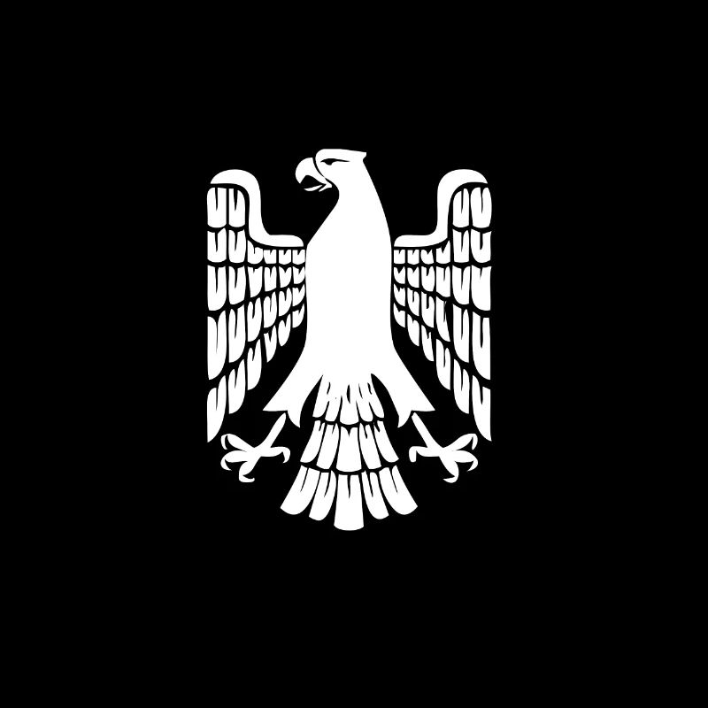 The german eagle in white