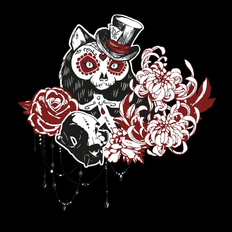 Schädel Katze
