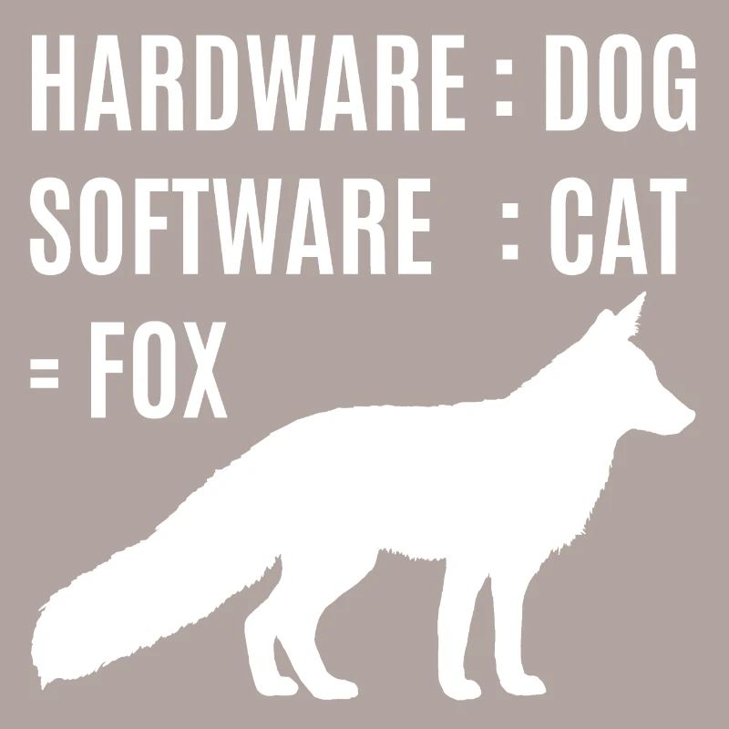 Fuchs Hardware Hund Software Katze