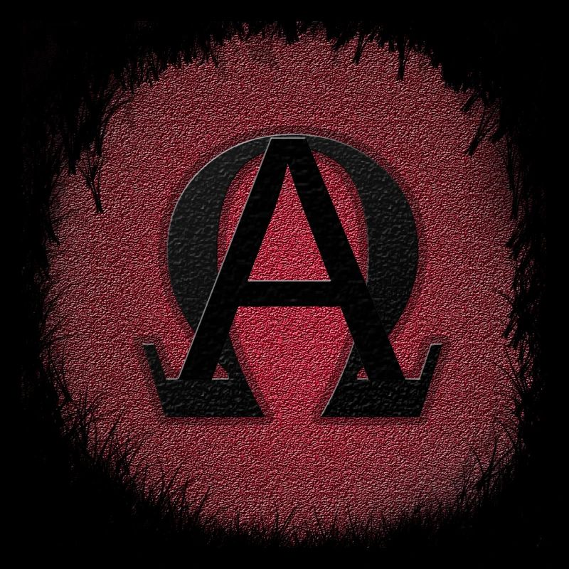 ALPHA UND OMEGA, GRIECHISCHES SYMBOL TYPOGRAPHIE