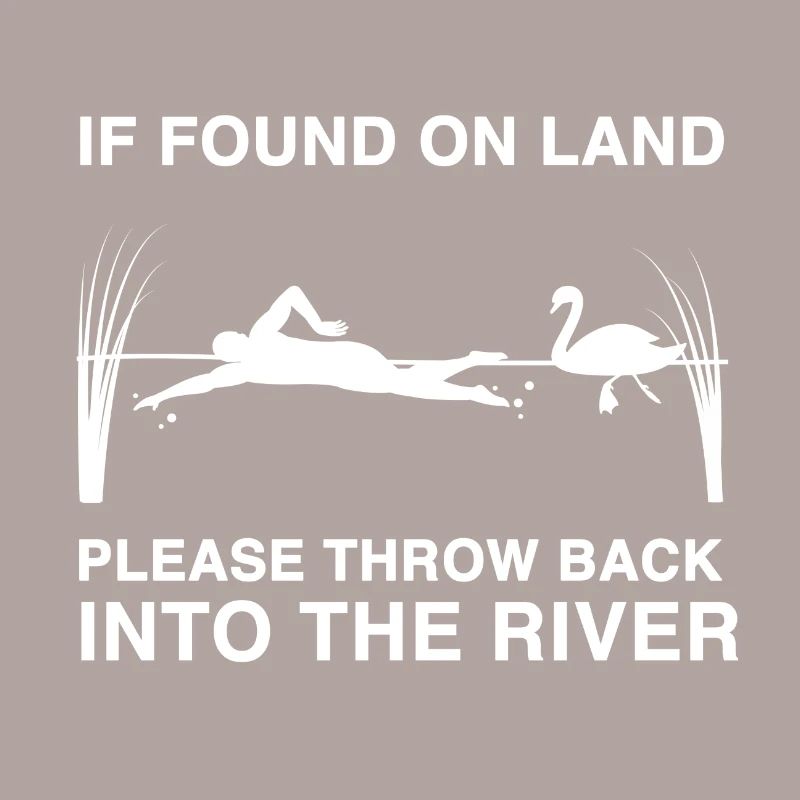 Si trouvé sur la terre s'il vous plaît jeter dans la rivière