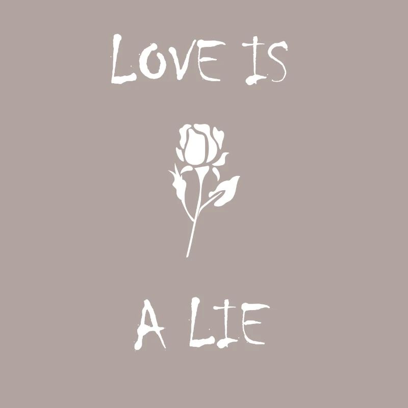 LOVE IS A LIE Emo Gothic Sad Broken Geschenkidee