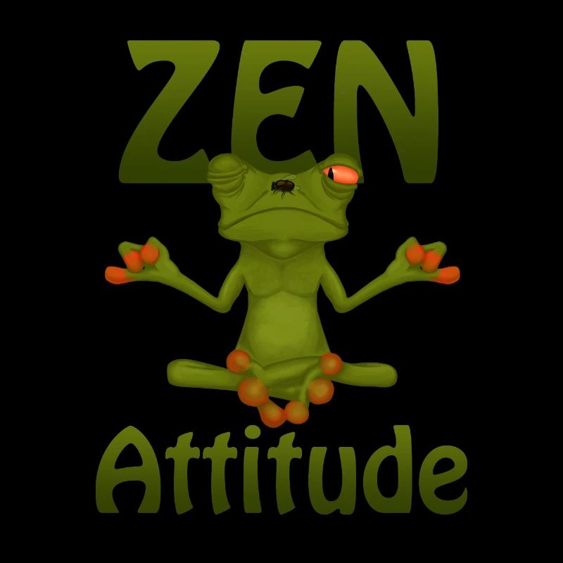 Frog Zen Attitude