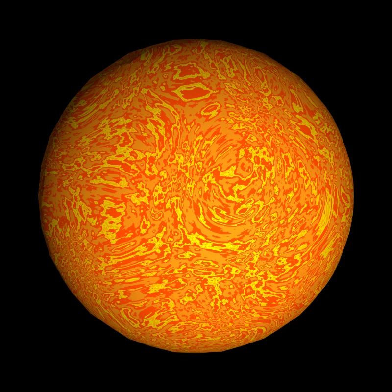 Feu planète soleil