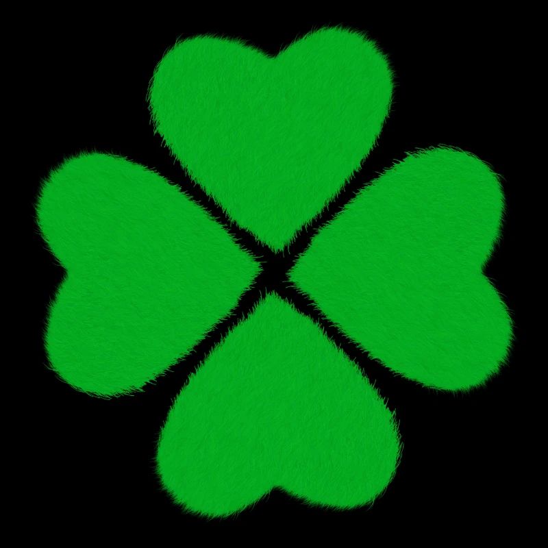 Lucky four-leaf clover leaf gift texture