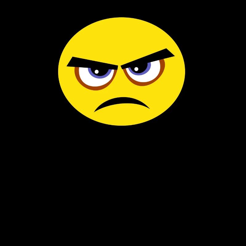 grumpy face