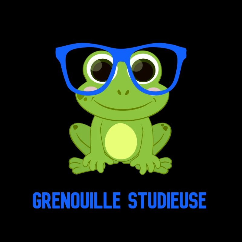 Studious frog.