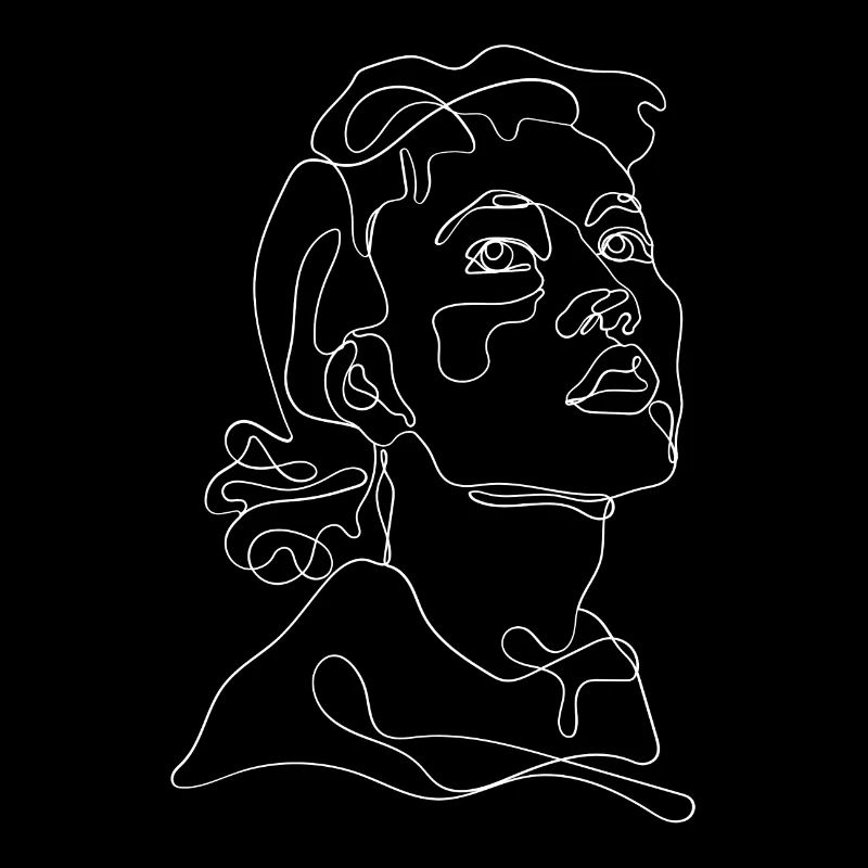 Line drawing - one line drawing
