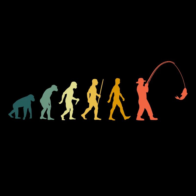 Evolution Pêcher rétro développement pêche pêche