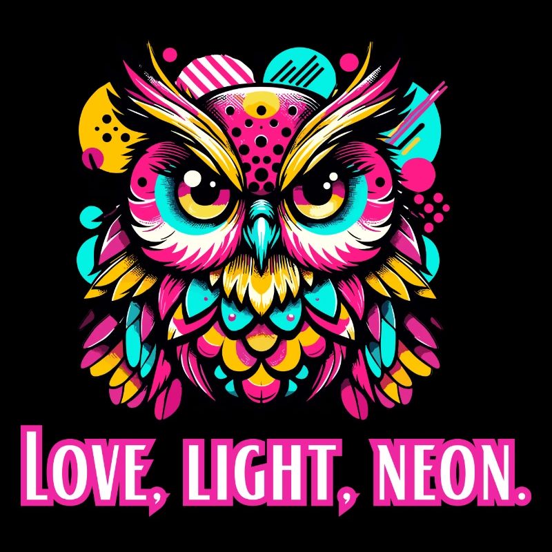 Love, Light, Neon Owl