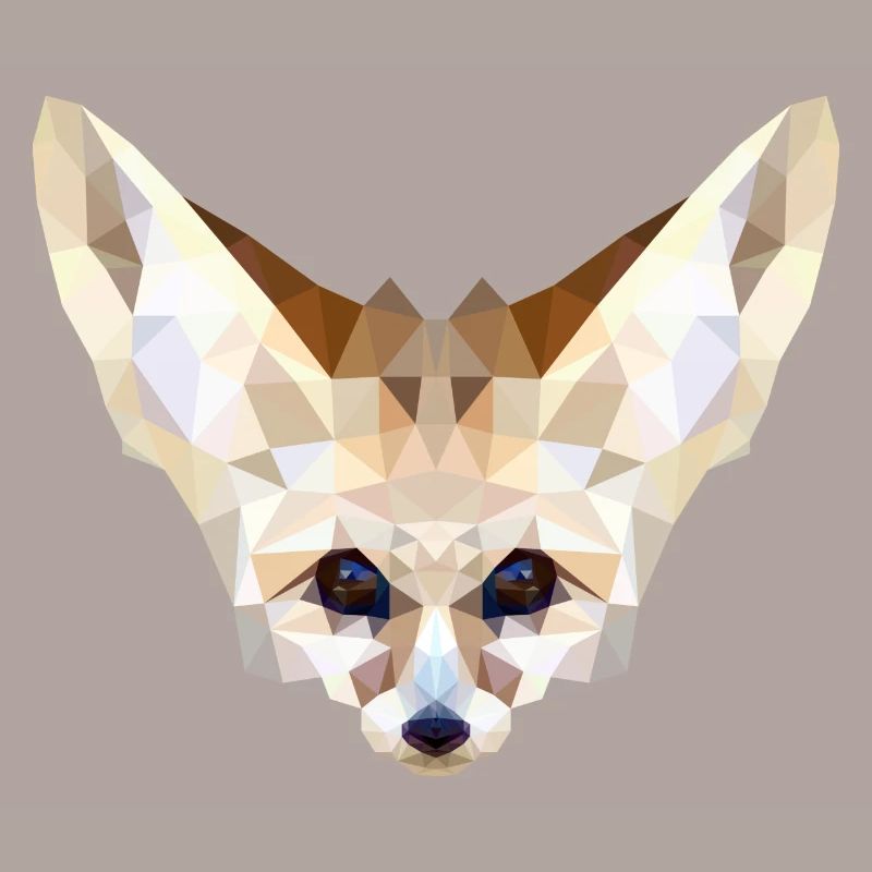 Fennec low poly