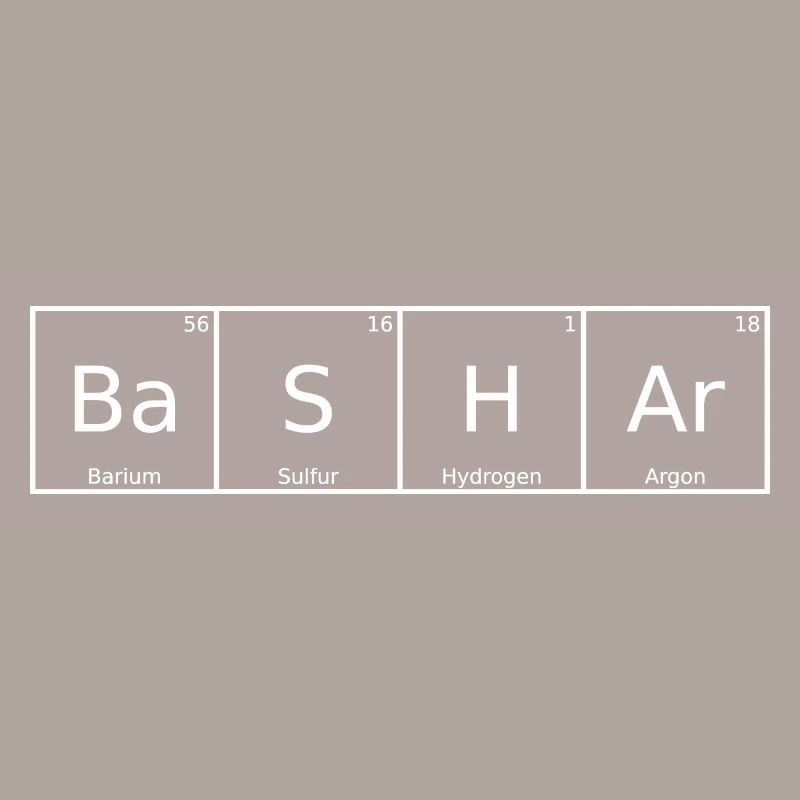 Bashar Name First Name Chemistry Periodic Table Elements