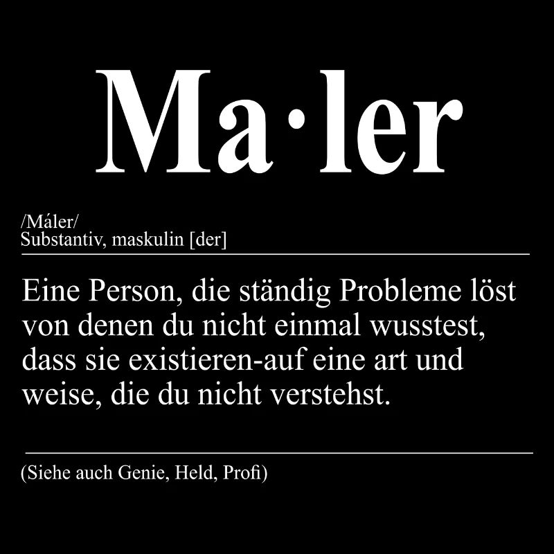 Maler Lustige Berufs Definition